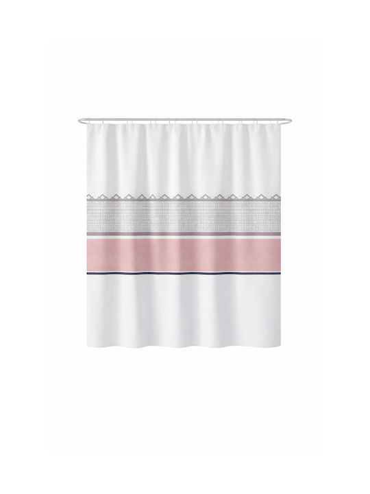 Landsh Shower Curtain 180x200cm White