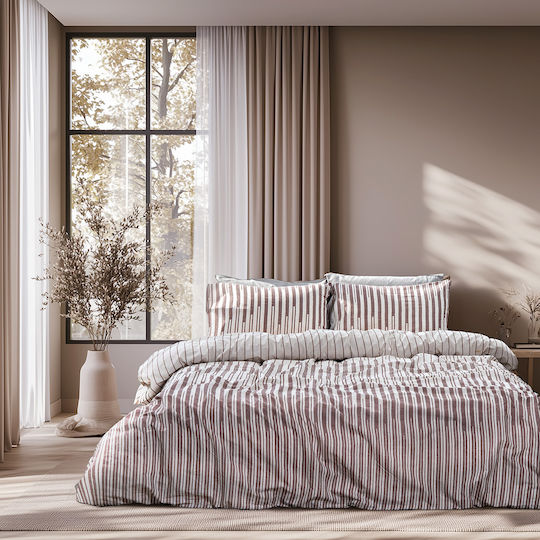 Beauty Home Σετ Πάπλωμα Μονό 160x230εκ. Glory Art 12367 Μπεζ