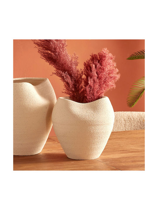 Vază Decorativă Ceramică Sien Ecru 23.5x23.5xÎn...