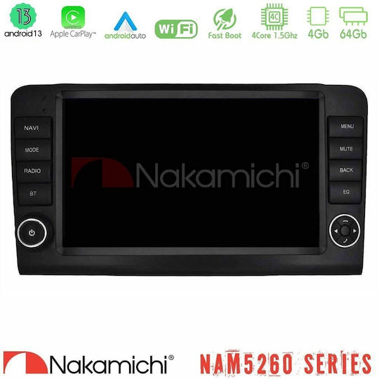 Nakamichi Car Audio System for Mercedes-Benz ML / GL Class 2006-2011 Bluetooth USB WiFi GPS Apple CarPlay Android Auto with 9" Touch Screen