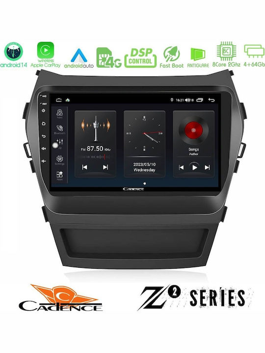 Cadence Ηχοσύστημα Αυτοκινήτου για Hyundai iX45 2012-2017 (Bluetooth/USB/WiFi/GPS/Apple-Carplay/Android-Auto) με Οθόνη Αφής 9"