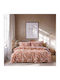 Beauty Home Glory Art 12376 Σετ Κουβερλί Υπέρδιπλο Κεραμιδί 220x240cm 3τμχ