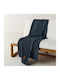 Kentia Everan Sofa Throw 2 Seater 180x240cm Navy