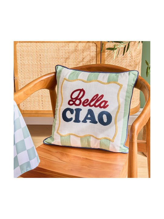 Sofa Cushion A-s Della 100% Cotton Turquoise 40x40cm