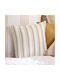 Sofa Cushion A-s Groove 100% Cotton Beige 40x40cm
