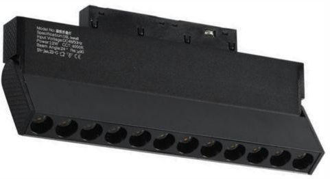 Spot Light LED Ρυθμιζόμενο Λευκό Σποτ σε Μαύρο Χρώμα