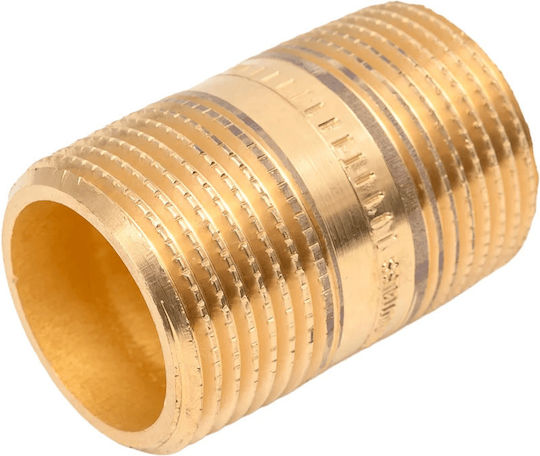 Pneumatische Verschraubung Messing 1/2" x 40mm