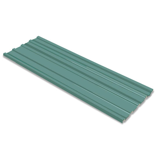vidaXL Garden Fencing Material Made of Steel 129x45x45cm 12 Pieces Green