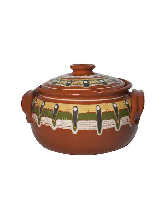 Raki For Στρογγυλό Πυρίμαχο Σκεύος με Καπάκι 2500ml