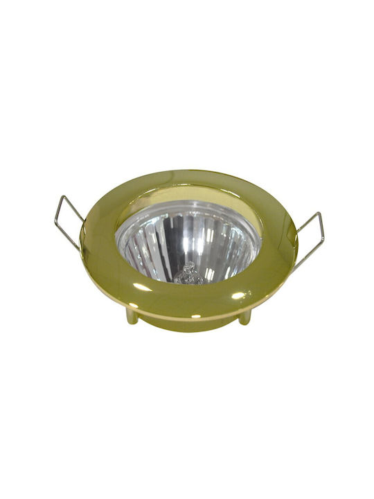 Aca Recessed Spot with GU10 Socket Gold