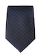 Manetti Men's Silk Tie with Printed Pattern in Blue Color