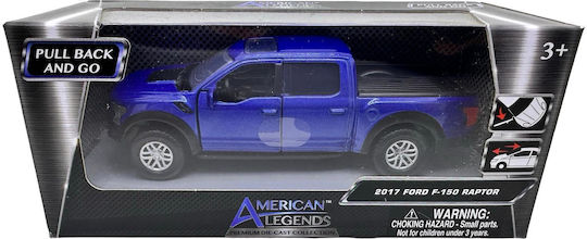 1 32-1 34 Мащабен Модел 2017 Ford F-150 Raptor Син Метален Реплика