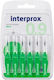 Interprox Interproximal Interdentalbürsten 0,9mm Grüne 6 Stück