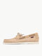 Leather Men's Boat Shoes in Beige Colour