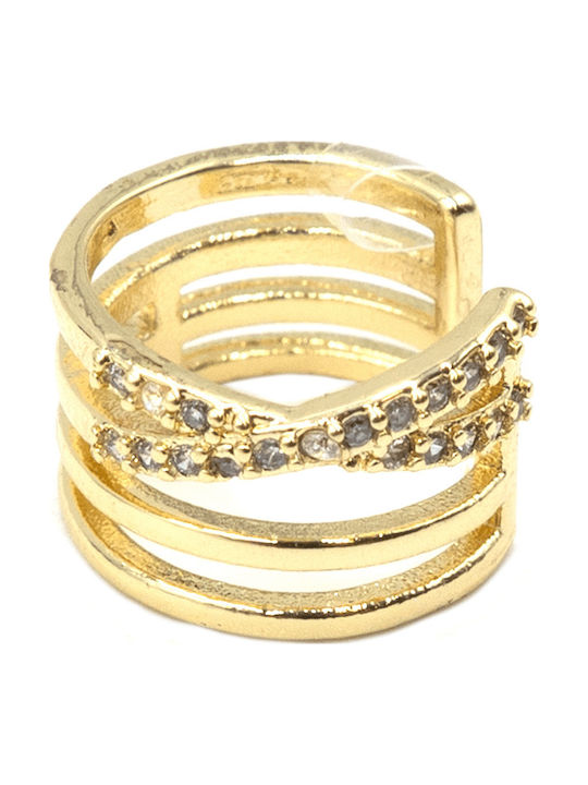 Poco Loco Cuff Earrings Made Of Gold Plated Steel