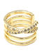 Poco Loco Cuff Earrings Made Of Gold Plated Steel