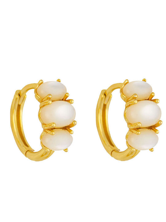 Excite-Fashion Silver Gold Plated Hoop Earrings...