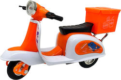 Orange Off Road Motocross Scooter Model 1:18 Metal Replica Suspension Rear Carrying Box Orange Off Road Motocross Scooter Model 1:18 Metal Replica Suspension Rear Carrying Box