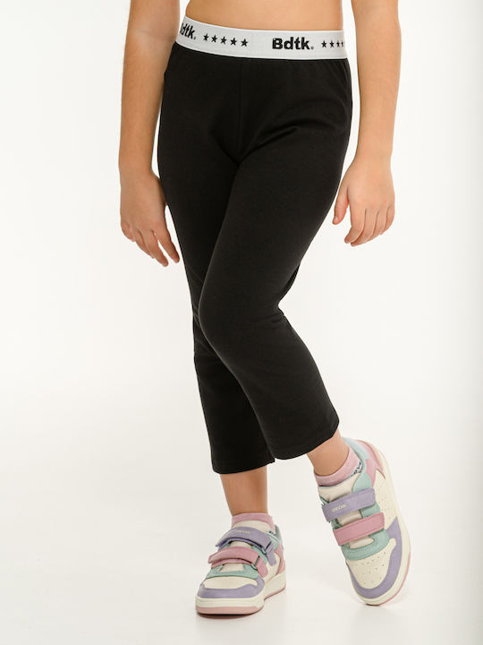Kids Leggings Sports Long Black