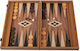 Manopoulos Walnut Replik Holz-Puulia für Backgammon Schwarz