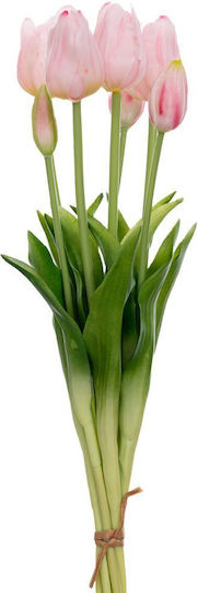 Miniaturbouquet 7 Rosa Tulpen Real Touch 46cm