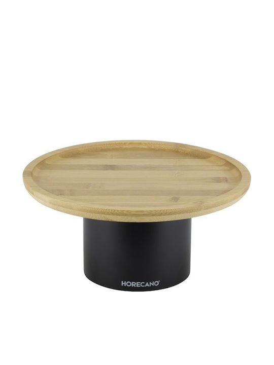 Raki Tavă Pentru Tort Din Lemn Bambus Maro 21x8.5cm