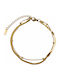 Poco Loco Gold Plated Stainless Steel Anklet Chain