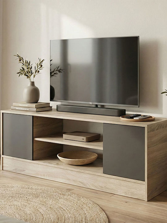 TV Stand Sasa Anthracite L120xW35xH41.5cm