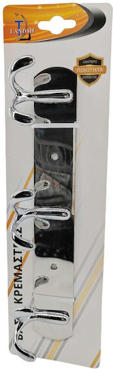 Landsh με Βίδες Inox Ασημί