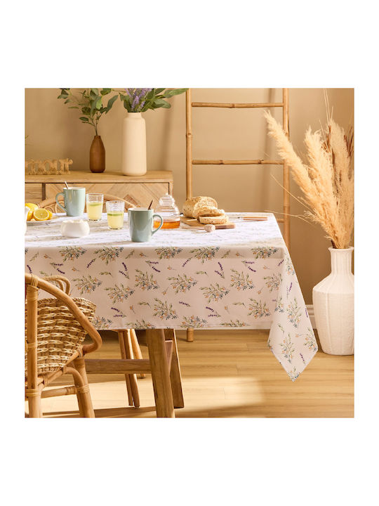 Stain Resistant Tablecloth A-s Garrigue White 1...