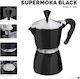 GAT Moka Stovetop Espresso Pot 3 Cups Black