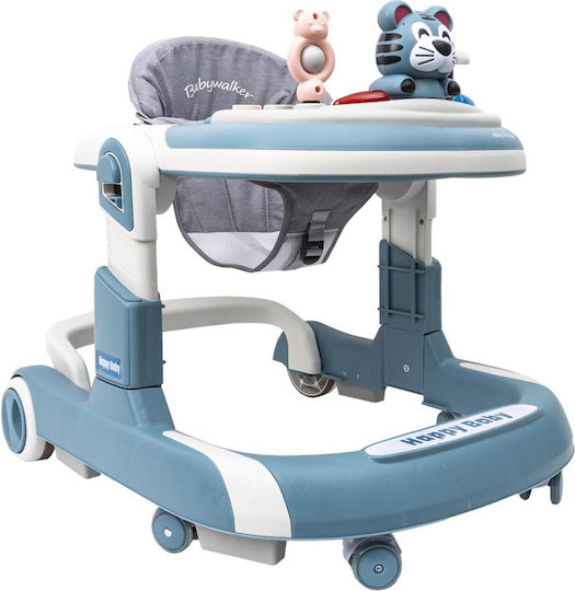 Baby Walker with Music for 6+ Months Blue