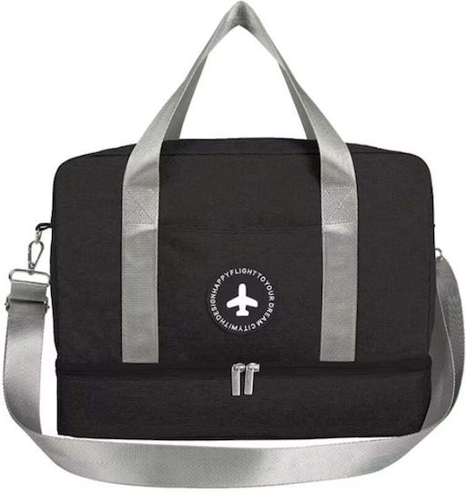 Sac De Voiaj Tip Rucsac Negru Textil M40xL20xÎ30cm