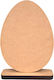 Holz Egg mit Sockel Ostern Dekorationen 20x15cm 1Stück