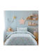 Beauty Home Set Kids Single Quilt with Pillowcase Art Mint 160x230cm