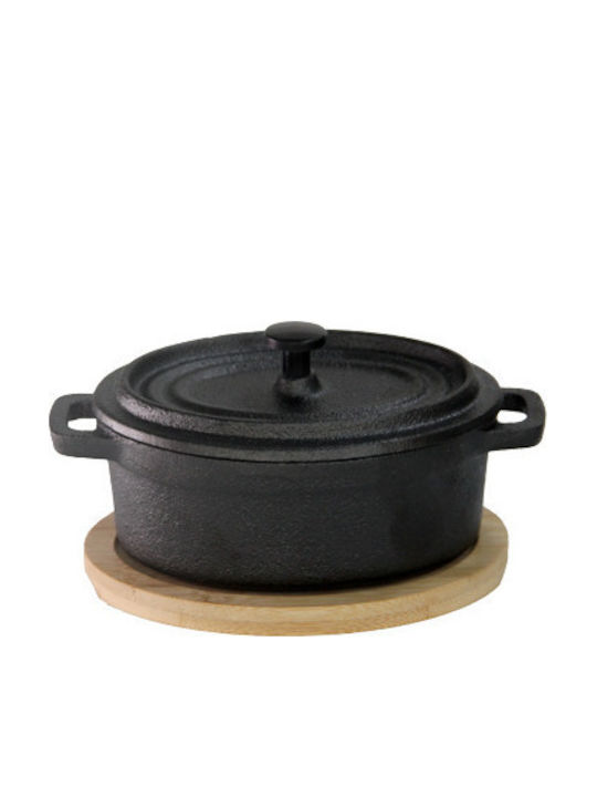 Raki Oval Cast Iron Dutch Oven 12x8.5cm