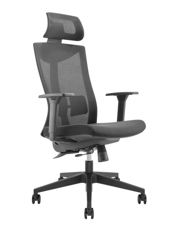 Lumivida Office Chair with Adjustable Arms Black