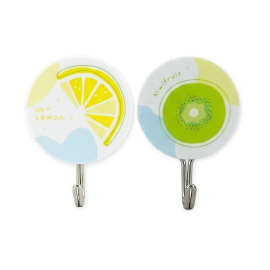 Plastic Hook with Sticker Yellow