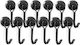 Set 12 Neodym Magnete Haken Organisation 16 × 45 Mm Schwarze