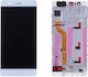 Lcd + Touch Screen Huawei P9 White Frame