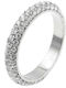 Poco Loco Women's Spinner Ring with Zircon Made of Steel