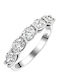 Women's Ring with Diamond in 14K White Gold