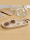 A-s Travi Dekorative Platte aus Polyresin Beigefarben 27x14x2cm