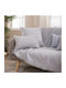 Teoran Lecce Ριχτάρι Πολυθρόνας Chenille 180x150εκ. Γκρι