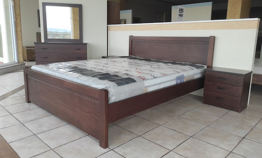 Set De Mobilier Pentru Dormitor Maro 160x200cm 5 Bucăți