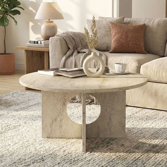 Κεντρικό Τραπεζάκι Mara Travertine Κεντρικό Τραπεζάκι Mara Travertine