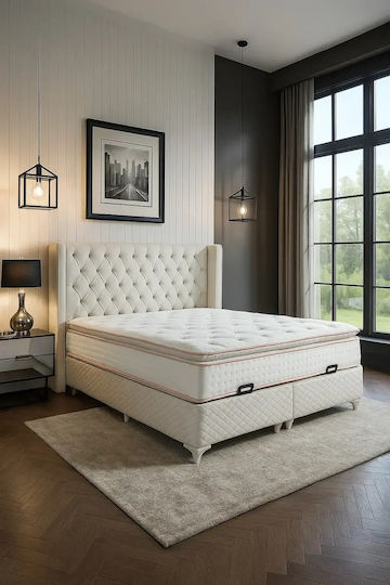 Orthopedic Mattress Hard Single and Double Open Cream (180x200x30cm)