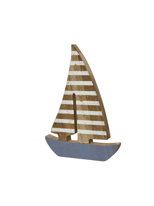 Kaemingk Διακοσμητικό Καράβι Ξύλινο 13x18x18cm