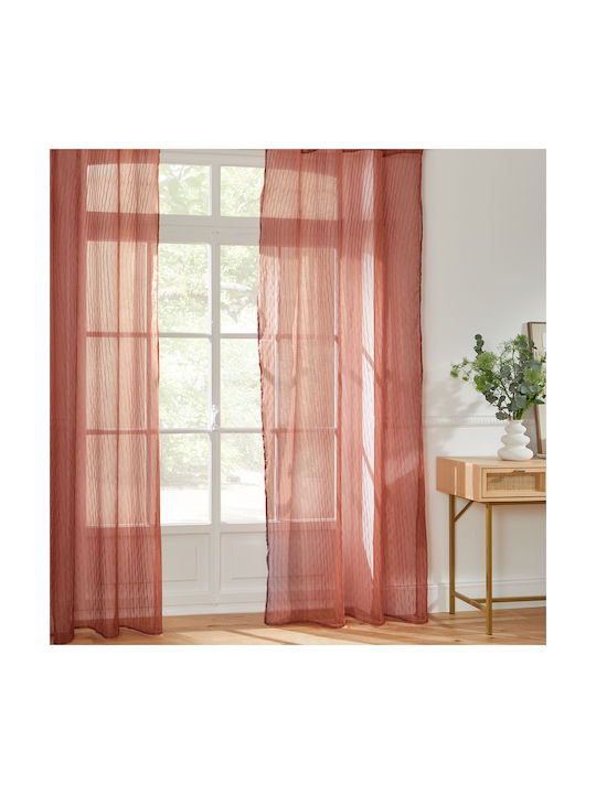 Vorhang mit Grommets Mila Terrakotta 140x240cm