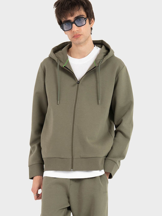 Saggy Saggy Cardigan with Hood Olive